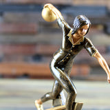 Bronze Action Bowling Trophy