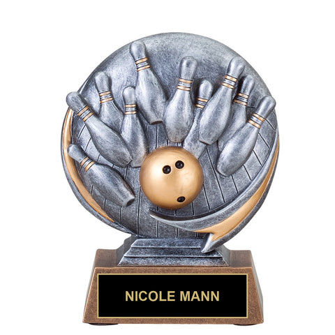 In-Action Bowling Trophy