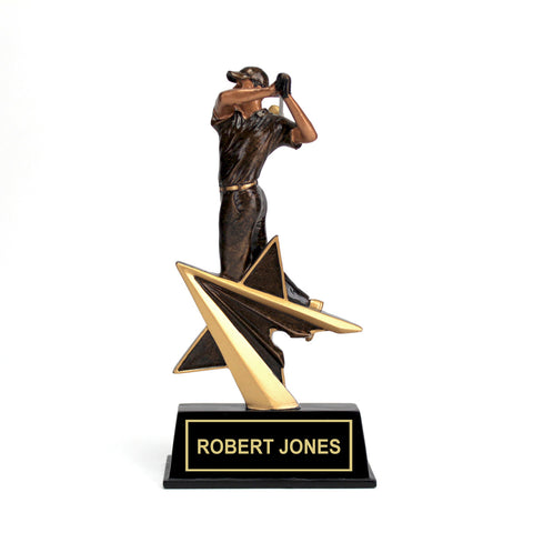 Hitting Golfer Trophy