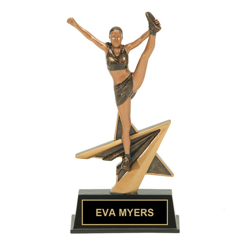 Bronze Action Cheer Trophy