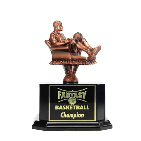 Copper Armchair Fantasy Basketball Trophy