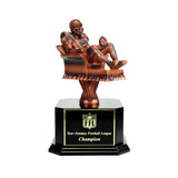 Copper Armchair Quarterback Fantasy Football Trophy