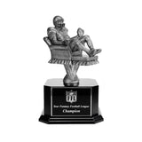 Sliver Armchair Quarterback Fantasy Football Trophy