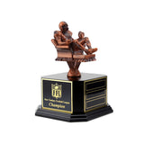 Copper Armchair Quarterback Fantasy Football Trophy