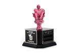 Pink Quarterback Armchair Fantasy Football Trophy