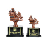 Copper Armchair Quarterback Fantasy Football Trophy