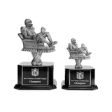 Sliver Armchair Quarterback Fantasy Football Trophy