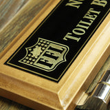 Toilet Bowl Champions Plaque