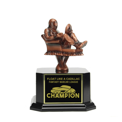 Copper Armchair Fantasy NASCAR Trophy