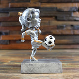 Kicking It Bobble Head Soccer Trophy