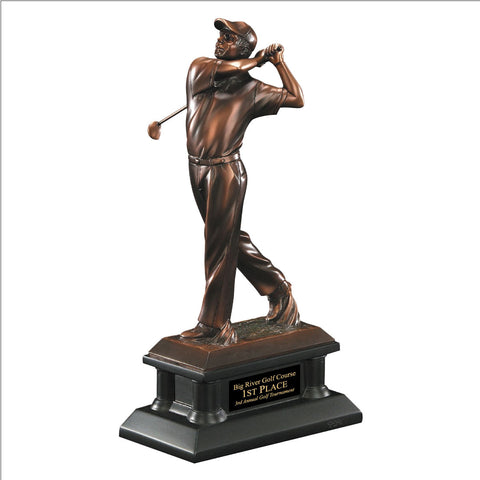 Perfect Swing Bronze Golf Trophy