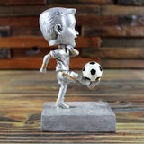 Kicking It Bobble Head Soccer Trophy