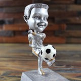 Kicking It Bobble Head Soccer Trophy