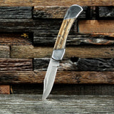 Light Brown Wood Pocket Knife