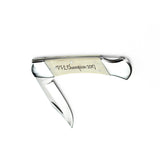 Long White Bone Pocket Knife