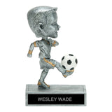 Kicking It Bobble Head Soccer Trophy
