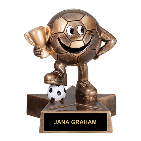 Cartoon Soccer Trophy