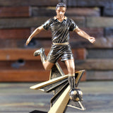 Bronze Action Soccer Trophy