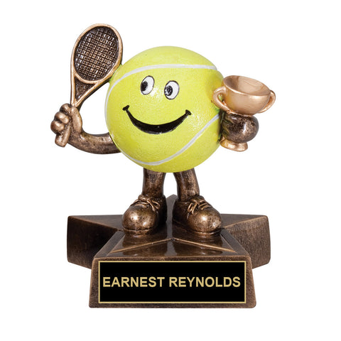 Cartoon Tennis Trophy